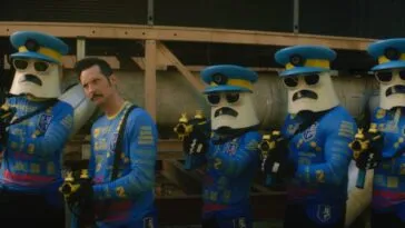 A gang a Clone Cops led by actor Phillip Cordell take aim.