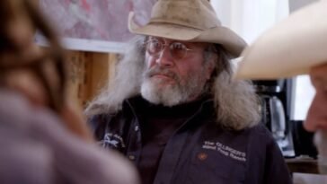 Duane Ollinger sits in the Miner's Shack