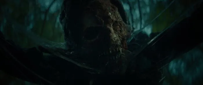a creature in the woods up close
