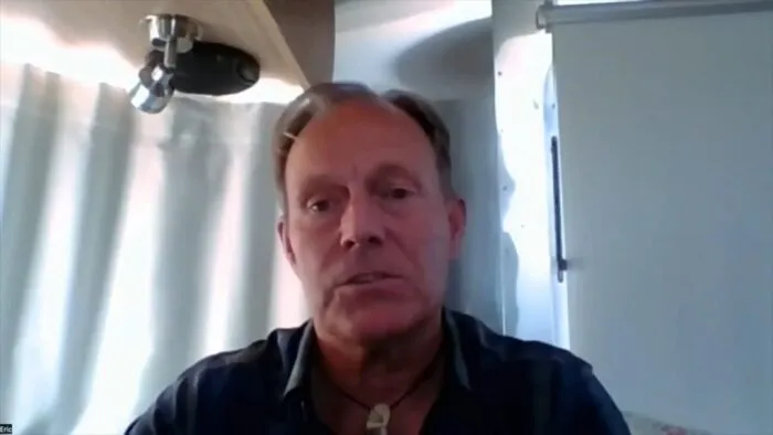 Eric skypes in to the ranch