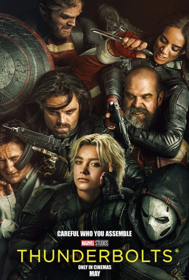 The team of the Thunderbolts, Yelena, Alexei, and friends grouped together