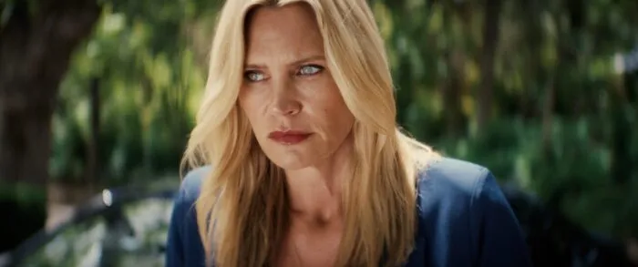a worried looking woman