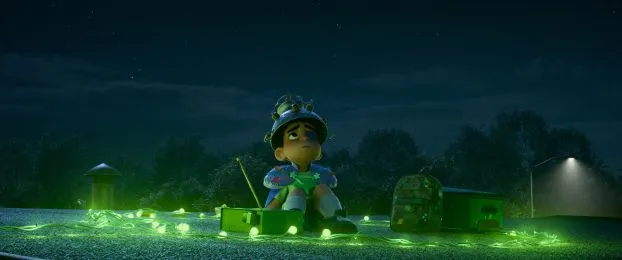 Elio sits on a rooftop looking at the sky