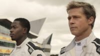 Sonny and Josh, in their racing uniforms looking ahead