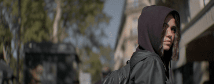 A woman wearing a hoodie being incognito (Influencers / FrightFest)