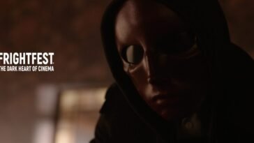 A close up of The Red Mask.