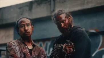 Shuhei Kinoshita as Jun and Jeffrey Decker as Teddy in Syphon