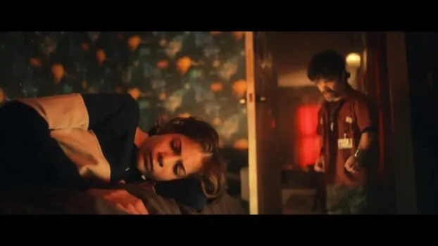 Winston (Peter Dinklage) stands in the doorway of his stepson Wade's room, while Wade lays on the bed.