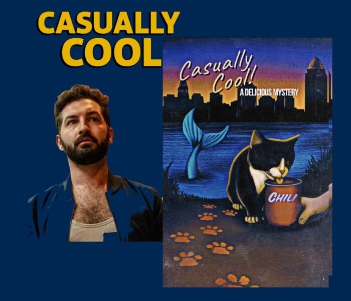 Timmy Hart Barron's headshot is displayed beside the poster for Casually Cool. 