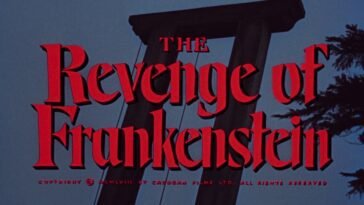 Revenge of Frankenstein title card