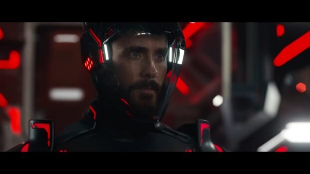 Ares in his suit and helmet